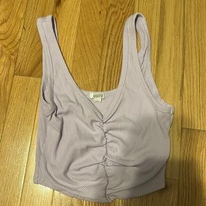 light violet purple garage crop top tank
